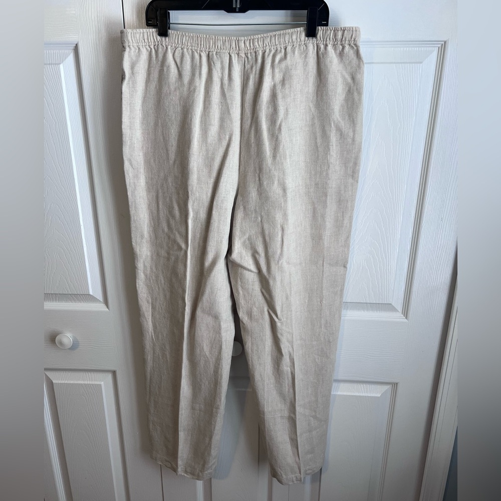 Linen Relativity Natural 100% Linen Drawstring Wa… - image 3